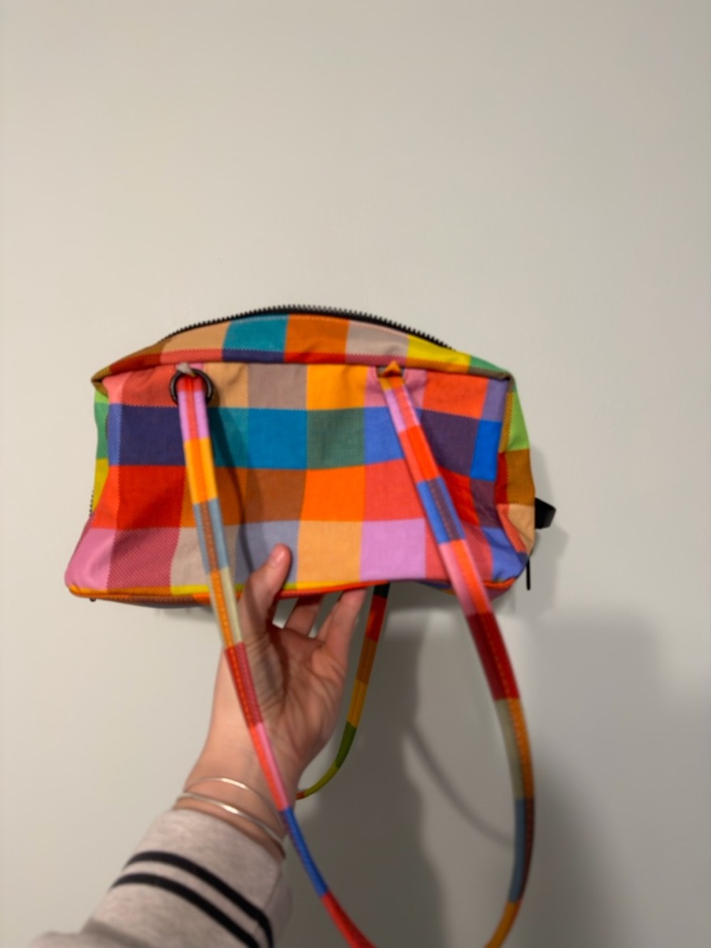 🚨SOLD🚨
!!UO EXCLUSIVE!! BAGGU MADRAS BOWLER BAG